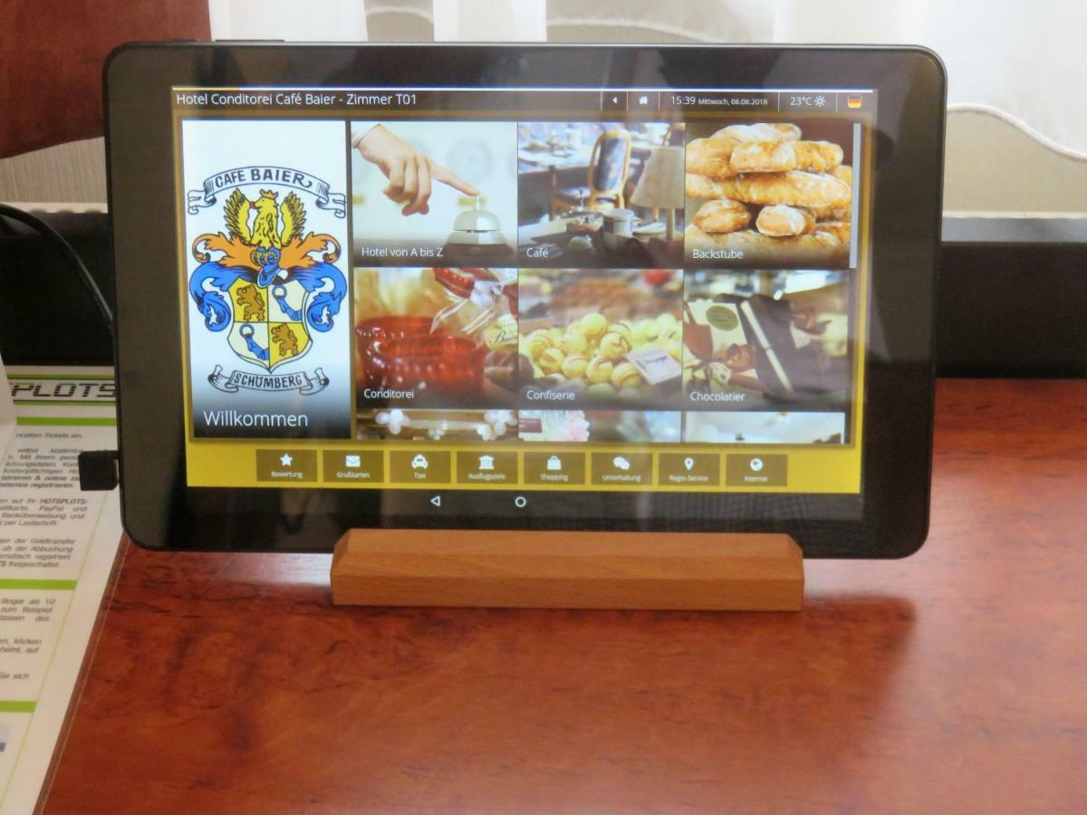 Hotel Conditorei Cafe Baier Schoemberg  Екстер'єр фото